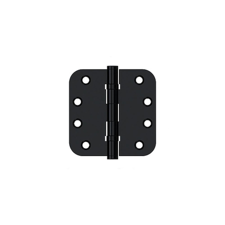 Deltana 4 x 4 x 5/8 Radius Ball Bearing Hinge; Flat Black Finish DSB4R5B19